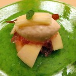 銀座 小十 - 4種のリンゴのデザート