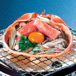Grilled crab with miso shell