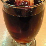 Pianta - 渡ガニのスパイシートマトスープスパゲッティ 850円 のアイスコーヒー