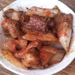 大倉山もつ肉店 - もつ焼き 200円