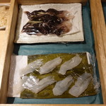 寿しの吉乃 - 鳥貝、カワハギ