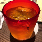 焼酎Bar 世海 - まんこい。すっきりした味。琉球ガラスなのかな？