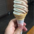 滝野すずらん丘陵公園 - ソフトクリーム チョコ&バニラ ハーフ 310円