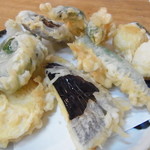 手打蕎麦ぐらの - 野菜天ぷら