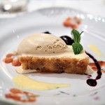 リストランテ 濱崎 - キャラメルプリン　アールグレイのアイス添え