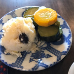 そば舎 あお - 黒豆ポテトサラダ ズッキーニ