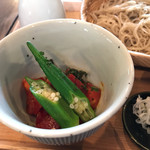 そば舎 あお - トマトカレー汁