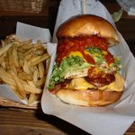 ベーコンエッグバーガー＋チーズセット