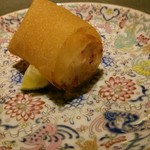 茶禅華 - 車海老真丈の春巻