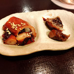 鮨 波やし - 煮タコ、穴子キモ