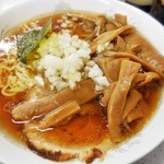 丸幸 - メンマが少ない版のメンマラーメン（卵麺）