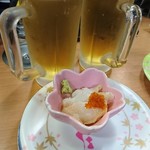 回転寿し 一心 - 料理写真:晩酌セット　530円（税抜）生つぶ刺
