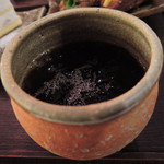 うつわcafeと手作り雑貨の店 ゆう - ドリンクはアイスコーヒー。
      クロワッサンサンドとよく合います。