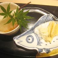 銀座 よし澤 - 先付（三輪素麺とキスの天麩羅）