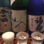 なん天 - 香住鶴　夏のにごり・仙介　特別純米・福寿　純米吟醸