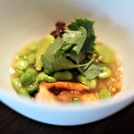 イチリン ハナレ - 蛸と三種の豆　おこげ