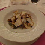 ペレグリーノ - パスタ、鮑、アスパラ