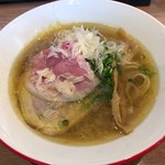 Mari iida - 【2017年06月】岩内の海洋深層水 塩soba ～あさりver.～＠880円、提供時。