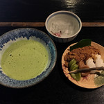 平野屋 - 名物しんこと抹茶 840円