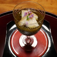 花垣 - 蒸し鮑と能登産もずく酢