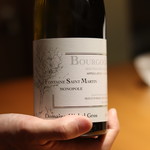 RESTAURANT hidamarino - 白：Bourgogne Hautes Cotes de Nuits Blanc Fontaine St Martin/仏