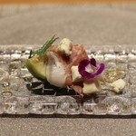 RESTAURANT hidamarino - ●イチジク、パルマハム ブルーデコース青カビのチーズ