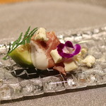 RESTAURANT hidamarino - ●イチジク、パルマハム ブルーデコース青カビのチーズ