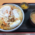 大谷パーキングエリア(下り)フードコート - とろとら卵のロースカツ丼