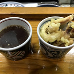 手打うどん はりや - ゲソ天