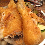ハイカラ - 博多一番鶏の半羽揚げ