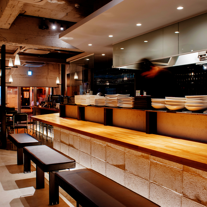 サカキ　バーカウンター バーカウンター,L字型カウンター,受付,居酒屋カウンター,鍵