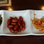 千里香 - 前菜のオカズ3種