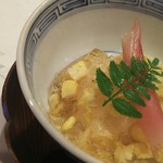 源勘 - 4,000円おまかせ   すくい豆腐のトウモロコシジュレ