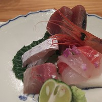 源勘 - 4,000円おまかせ  お造り  甘鯛･アジ･カツオ･甘エビ