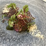 クイントカント - 鴨のテリーヌとアメリカンチェリー