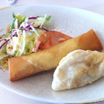 一層樓 - ランチコース　春巻きと餃子