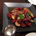 中国料理 四川 - 牛モモ肉の四川山椒、赤唐辛子炒め