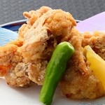 Fried Akagi chicken thighs