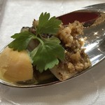 クイントカント - 鰯のベッカフィーコ サフランのジェラート