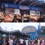 ジェーシービー・ラウンジ - 上・SEA RIDERの時間　下・入口