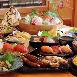 A wide variety of dishes that can be enjoyed by three generations of parents and children