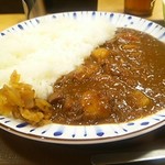 すき家 - ポークカレー並450円 サラダセット150円