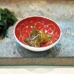 寿司栄 - 鮑の肝の摘み