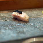 寿司栄 - ノドグロとキャビアの摘み