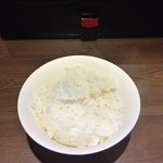 らあめん 広 - 汁なしタンタン麺に付くシメの小ライス