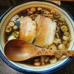 烈志笑魚油 麺香房 三く - 黒壺ラーメン