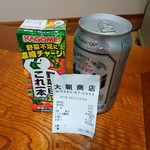 大朝商店 - 朝飯の濃縮チャージとスーパードライ