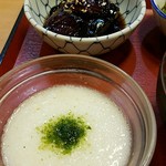 江坂食堂 - ナスの揚げびたしととろろ