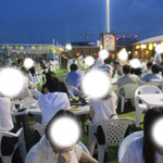 福ビル しばふビアガーデン - いい具合に夜も更けていく頃・・・