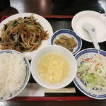 翠苑 - ・「日替わりB 豆芽肉絲(¥860)」